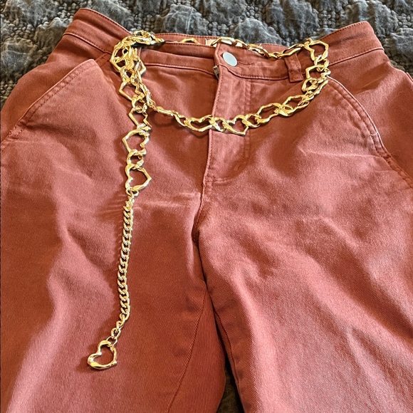 Zara Accessories - Zara Gold Chain Heart Belt